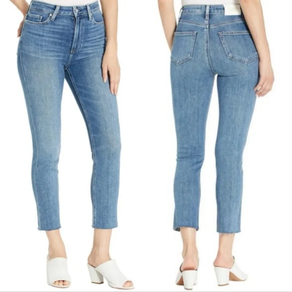 Paige Sarah Slim Crop Skinny Jeans Sundown‎